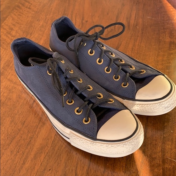 all star converse blue leather